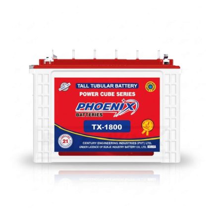 Phoenix TX-1800 Deep Cycle Lead Acid Unsealed Tubular UPS & Solar Battery